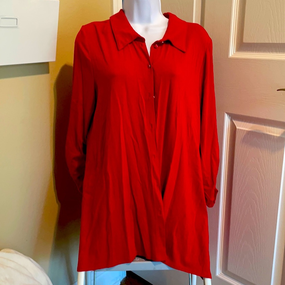 Red blouse
